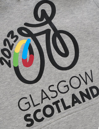 Cycling Worlds Logo Hoodie - Unisex Grey - 2023 UCI Cycling World Championships
