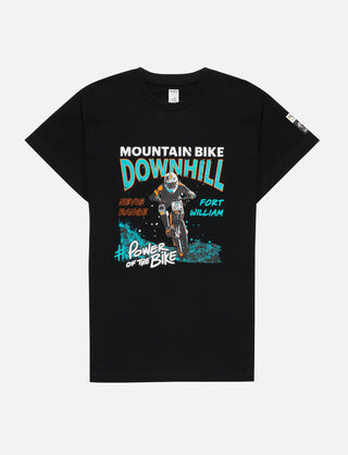 Cycling Worlds Down Hill MTB T-Shirt - Adult Black - 2023 UCI Cycling World Championships