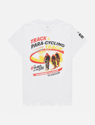 Cycling Worlds Track T-Shirt - Adult White - 2023 UCI Cycling World Championships