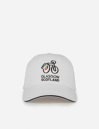 Cycling Worlds Logo Cap - Kids White - 2023 UCI Cycling World Championships