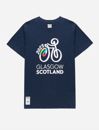 Cycling Worlds Logo T-Shirt - Mens Navy - 2023 UCI Cycling World Championships